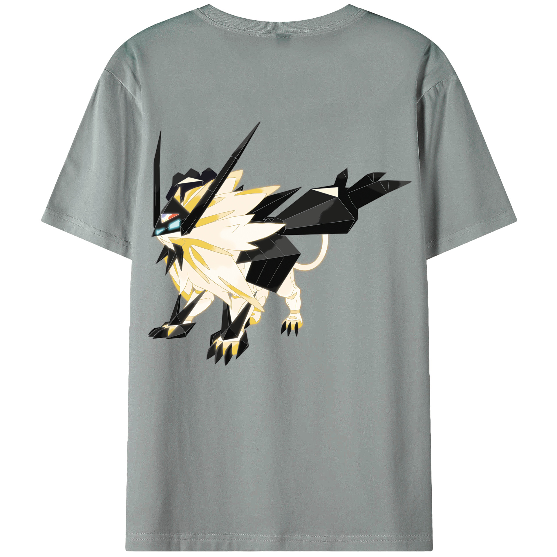 （画像用） ポケットモンスター Pokémon 綿100％ メンズ半袖Tシャツ（バックプリント） 通気性
